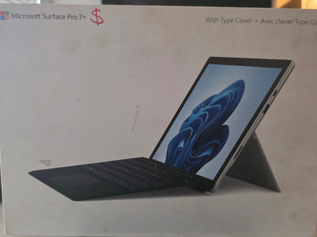 NEW/OPEN BOX - Microsoft Surface Pro 7+ Tablet - 12.3" - Core i5 11th Gen i5-1135G7 Quad-core (4 Core) 2.40 GHz - 16 GB RAM - 256 GB SSD - Windows 10 - Silver - microSDXC, microSD Supported - 2736 x 1824 - Pixel