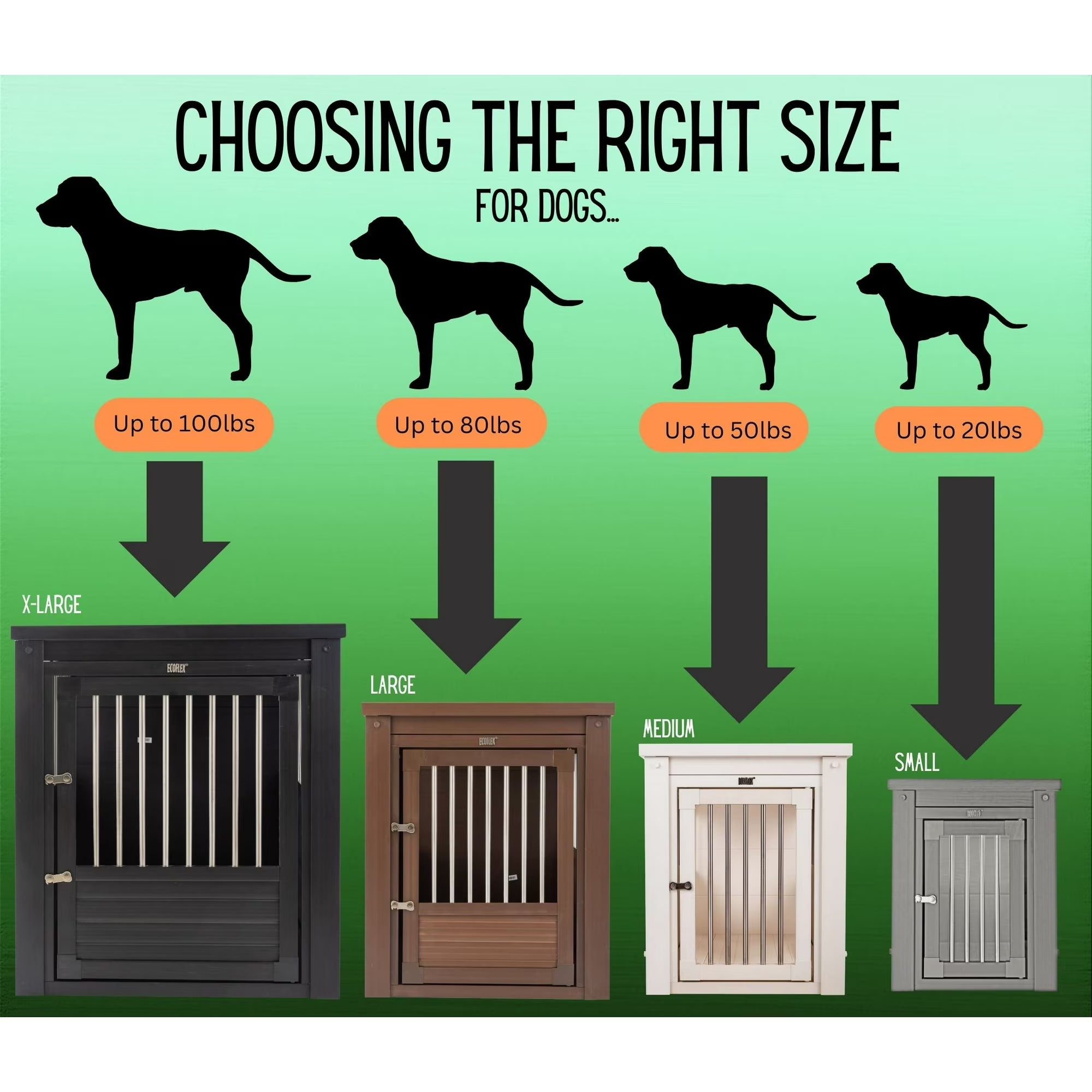 New Age Pet ECOFLEX® InnPlace Dog Crate & End Table, Espresso, X-Large