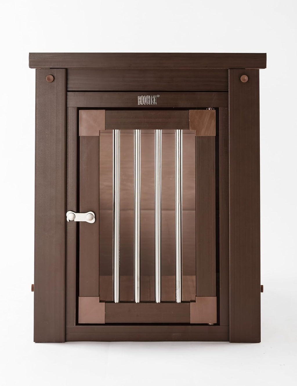 New Age Pet ECOFLEX InnPlace Dog Crate & End Table, Russet Brown, Small