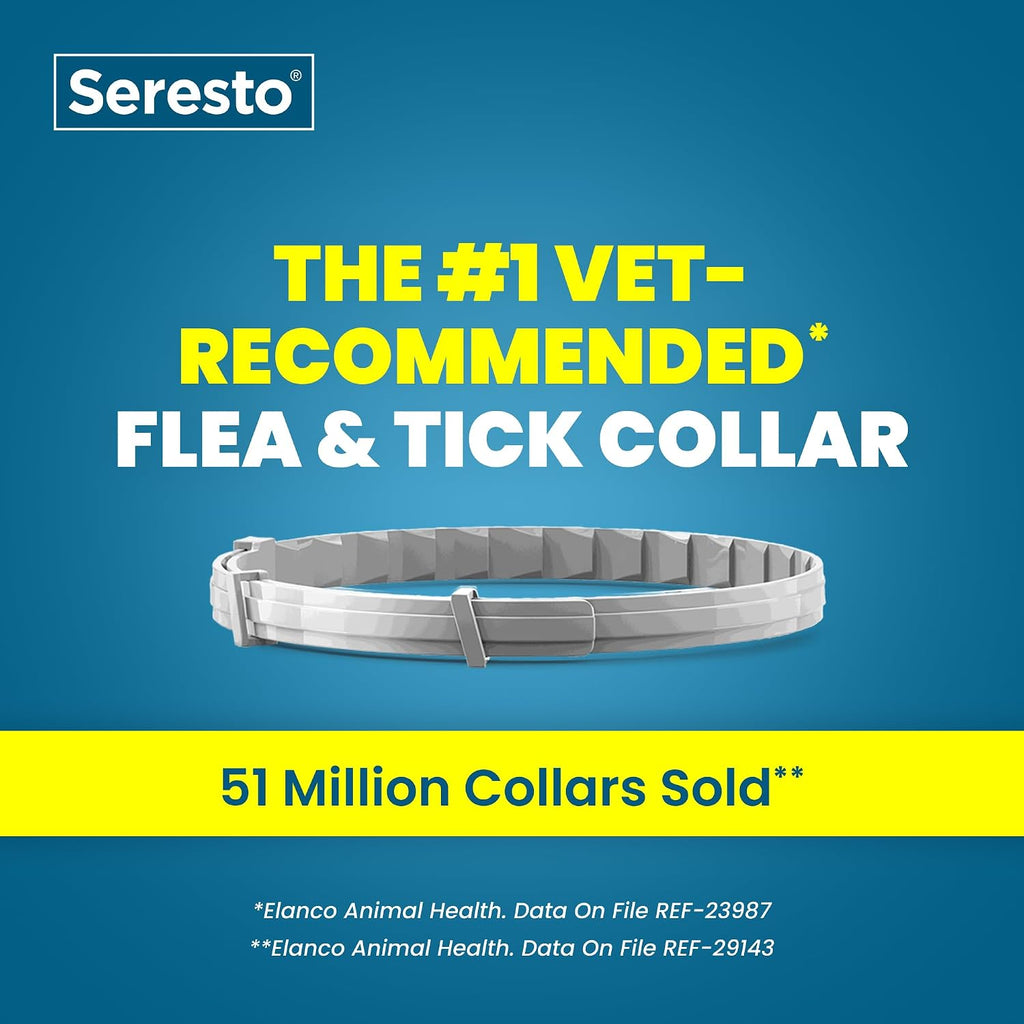 Seresto 8-Month Flea & Tick Collar for Small Dogs Under 18 lbs., 1ct