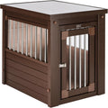 New Age Pet ECOFLEX InnPlace Dog Crate & End Table, Russet Brown, Small