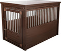 New Age Pet ECOFLEX InnPlace Dog Crate & End Table, Durable Composite, Russet, Large