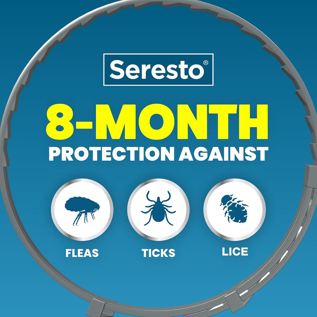 Seresto 8-Month Flea & Tick Collar for Small Dogs Under 18 lbs., 1ct
