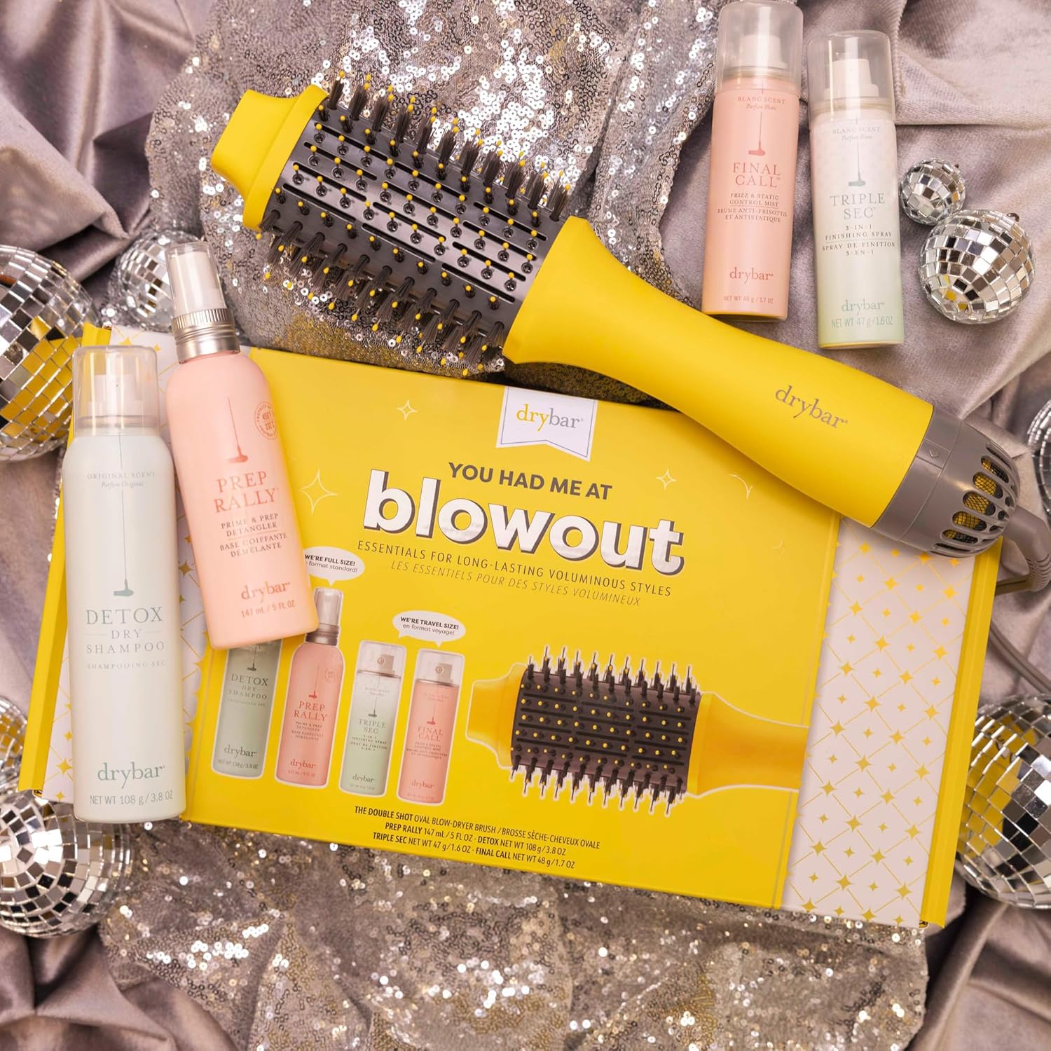 Drybar You Had Me at Blowout Kit | Refresh, Prime, Style, Texturize, and Finish Your Look for Great Blowouts with Extra Volume that Holds Style for 8 Hours*