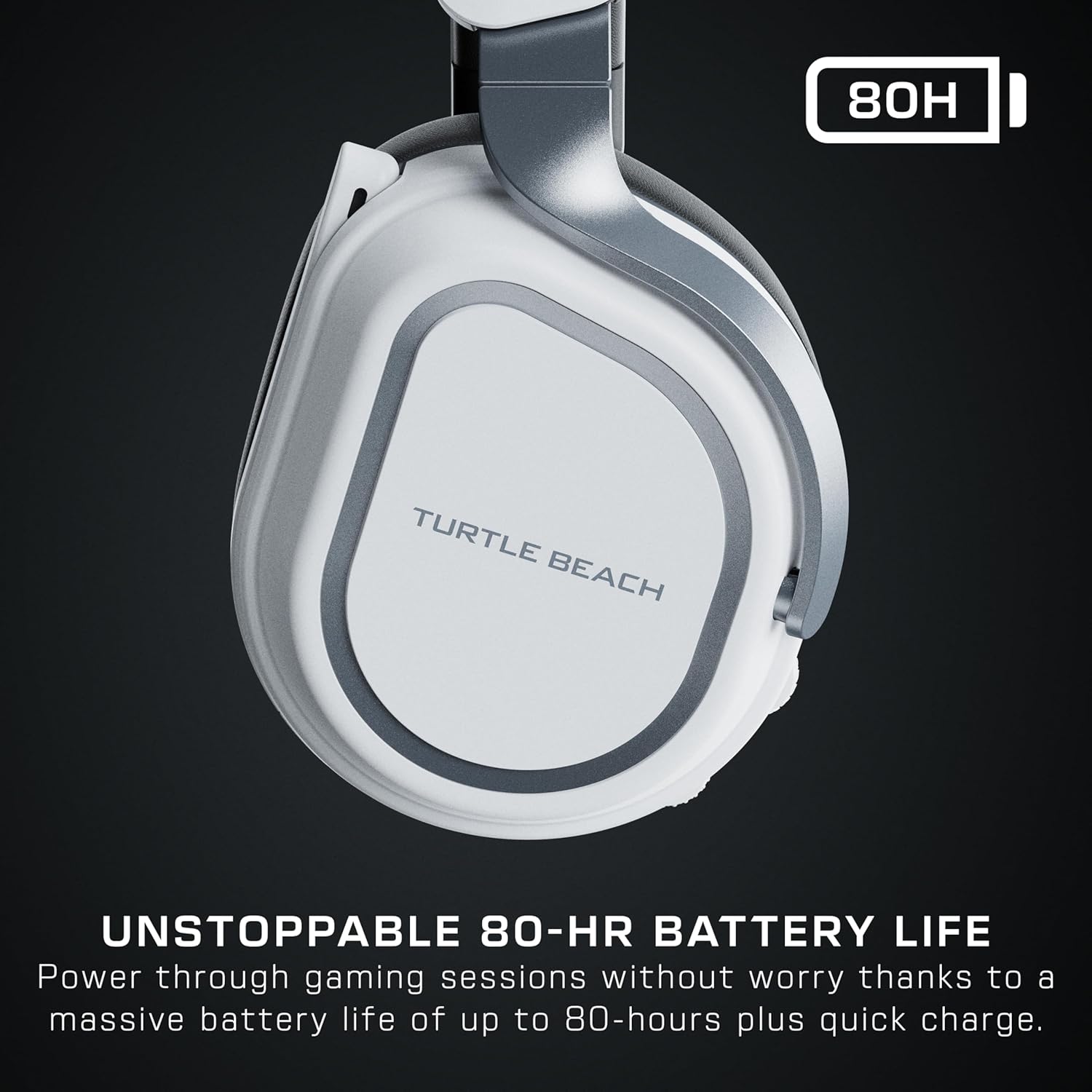 Turtle Beach Stealth 700 Wireless Multiplatform Amplified Gaming Headset for PC, PS5, PS4, – Bluetooth, 80-Hr Battery, Noise-Cancelling Mic – White
