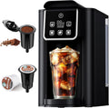 SHARDOR Single Serve Coffee Maker Upgrade, Hot & Iced Coffee Machine for K Cup and Grounds, 6 to 14 oz Brew Sizes, 50 oz Removable Water Tank, Bold Brew Setting, Pod Maker with Reusable Filter