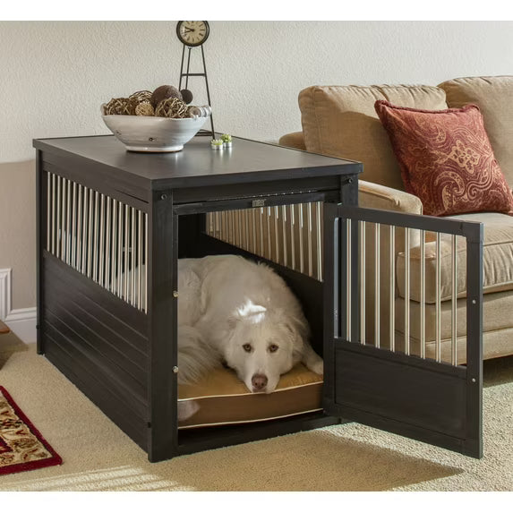New Age Pet ECOFLEX® InnPlace Dog Crate & End Table, Espresso, X-Large
