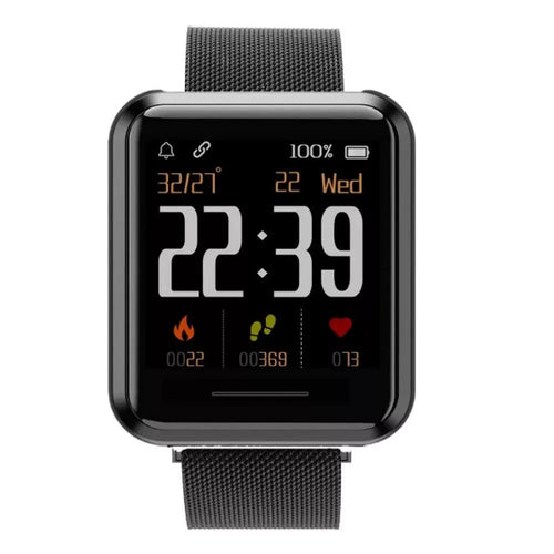 Beantech Emerge S3 Smartwatch for iPhone and Android, Black