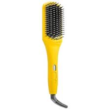 Drybar The Brush Crush Heated Straightening Brush – Hair Dryer Straightener for Smooth, Frizz-Free Hair – Salon-Quality Blowout
