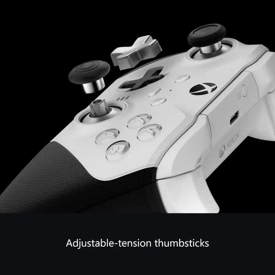 Microsoft - Elite Series 2 Core Wireless Controller for Xbox Series X, Xbox Series S, Xbox One, PCs, and Cloud-Enabled Devices - White