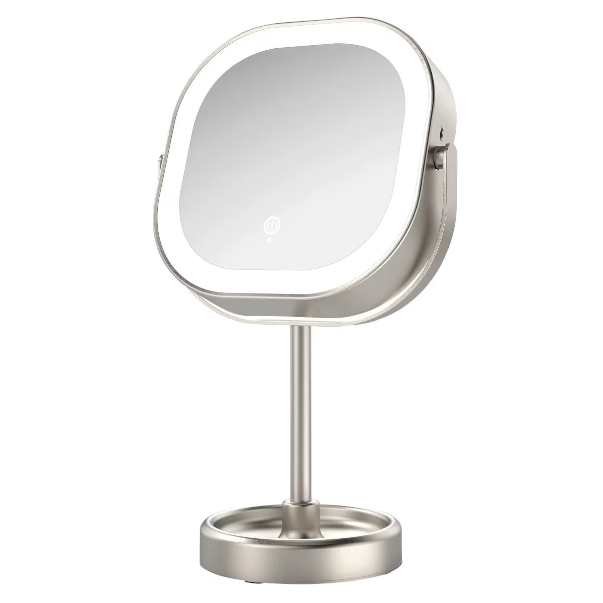 Conair Halo LED Double Sided 1x/10x Vanity Mirror 360° Rotation USB Rechargeable