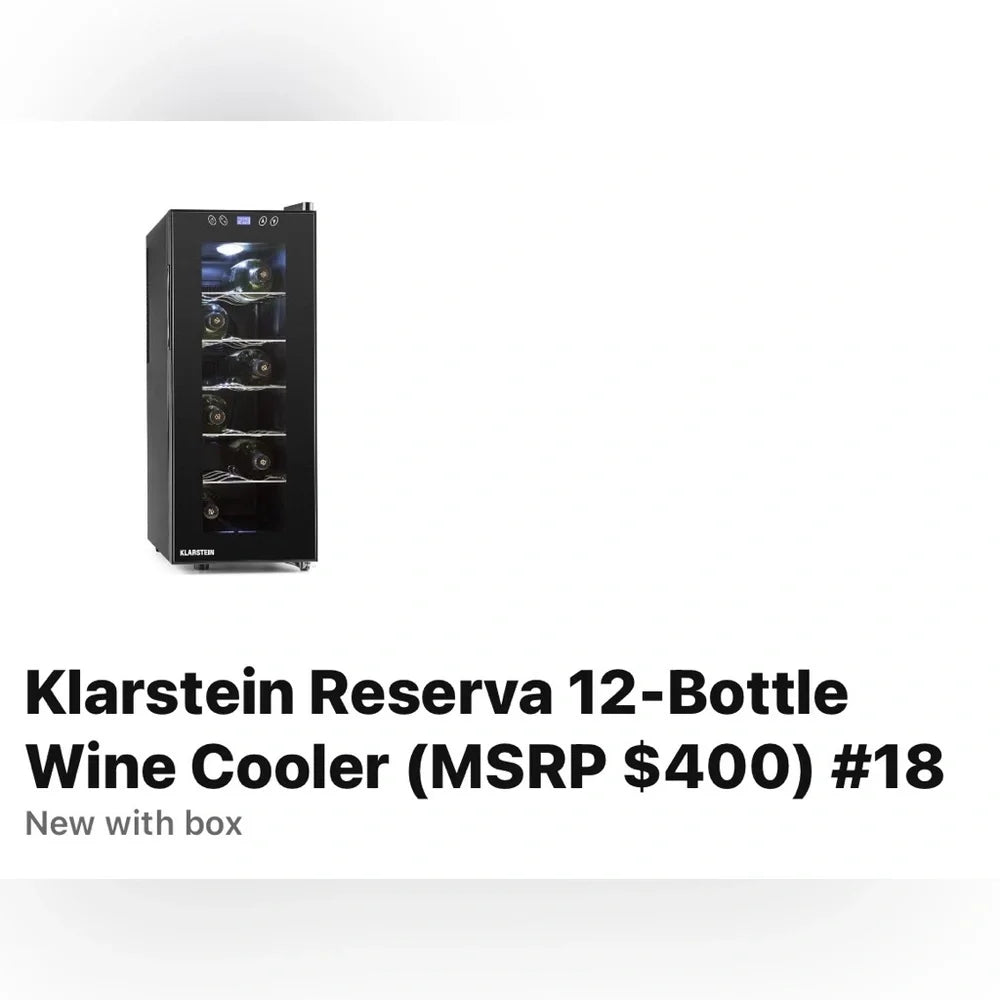 Klarstein Reserva 12 Bottle Wine Cooler