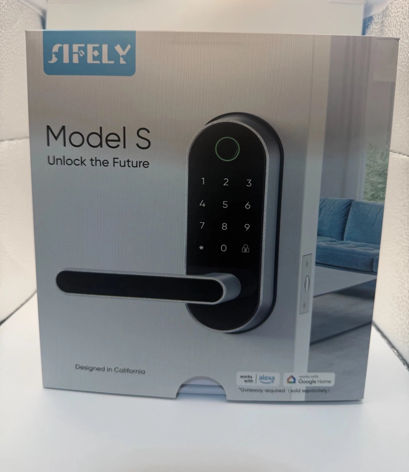 Sifely Model S Smart Electronic Door Lock -Silver Color- *NEW IN BOX