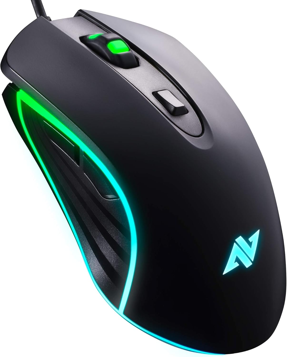 ABKONCORE Gaming Mouse Astra M30, Wired, USB Optical Computer Mice with 8 Programmable Buttons, Chroma RGB Backlit, 3500 DPI Adjustable, Comfortable Grip Both Handed Mice for Laptop, PC, Mac, Window