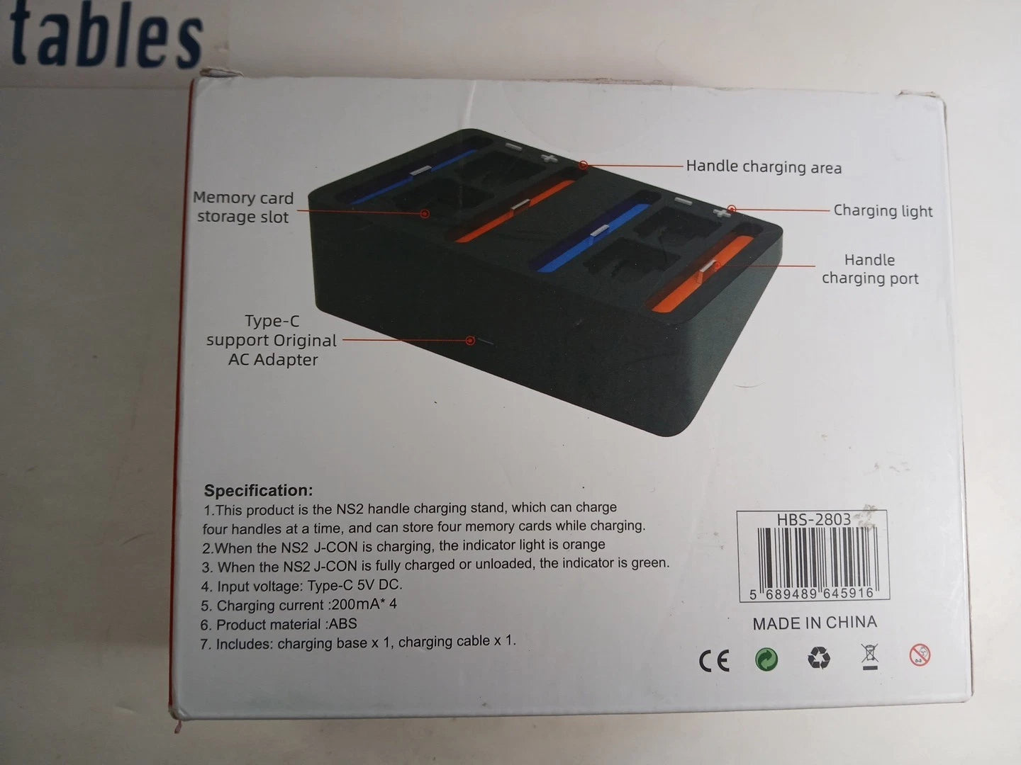 NS2 Charging Base 4 in 1 Charging Dock for the Nintendo Switch 2