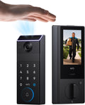 Eufy Security Smart Lock FamiLock S3 Max with Palm Vein Recognition, Keyless Entry Front Door Lock, Wi-Fi Keypad Deadbolt+ 2K HDR Doorbell Camera, 16GB Built‑in Storage, BHMA 1, Rear Lock Video Screen