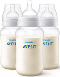 Philips Avent Anti-Colic Baby Bottles - 11oz/3pk: BPA-Free, Fast Flow Silicone Nipple, Breast Pump Compatible