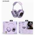 AKZ-MAX300 Wireless Blue-tooth Foldable Headphones With Touch Screen BT Stereo Bass Overhead Gaming TWS HIFI Music Earphones