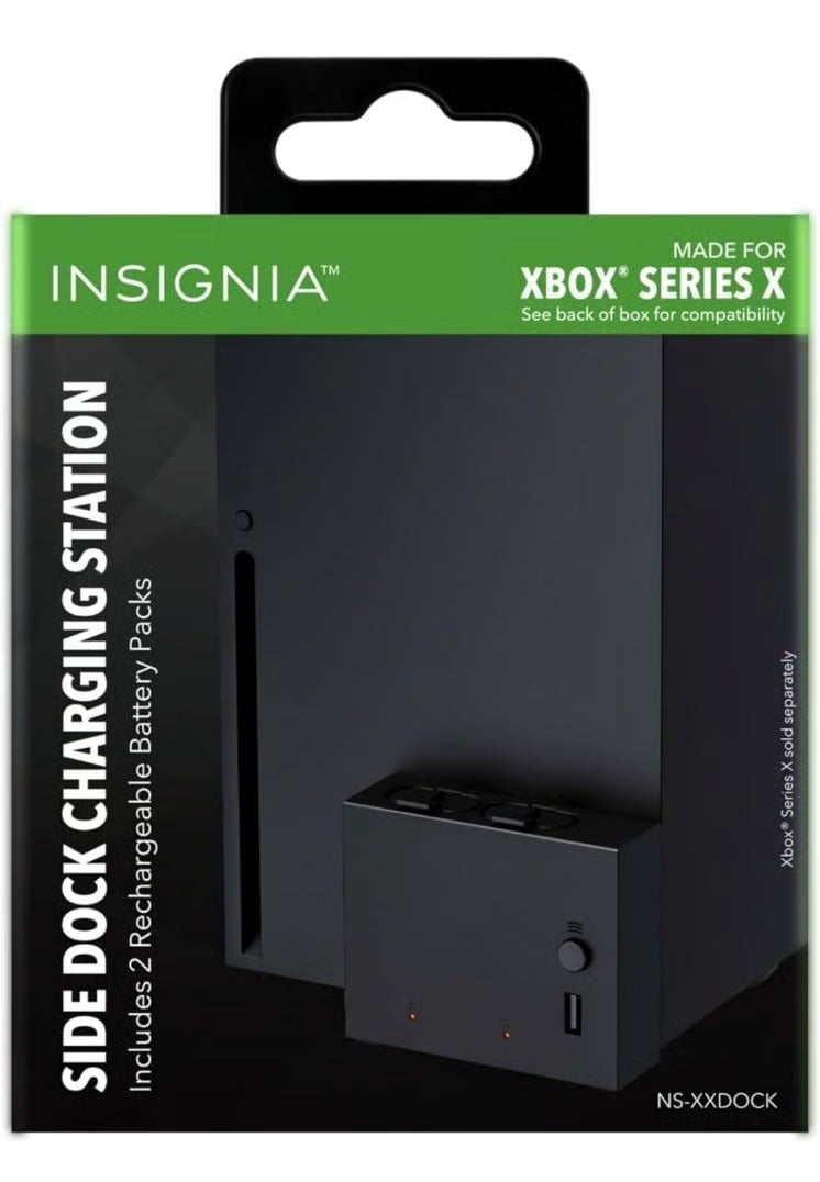 New in box Insignia - Side Dock Dual Battery Charger for Xbox Series X - Black
