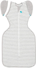 Love to Dream Swaddle Up Transition Swaddle, Patented Zip-Off Wings, Gently Help Baby Transition from Being Swaddled to Arms Free When Showing Signs of Rolling, 1.0 TOG, 13-19 lbs, Gray