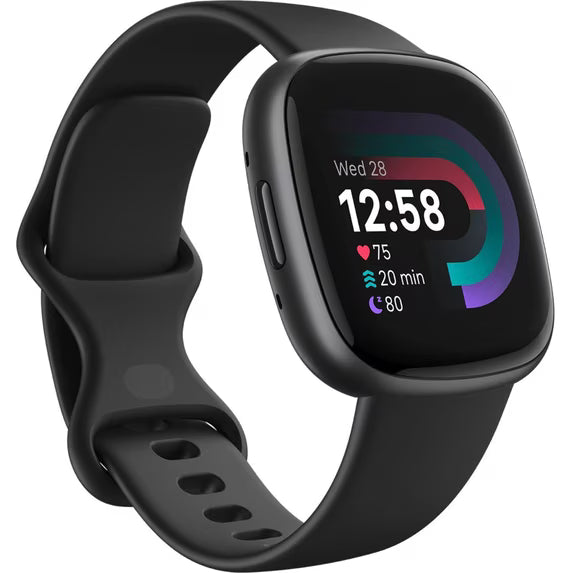 Fitbit Versa 4 Fitness Smartwatch with Daily Readiness, GPS, 24/7 Heart Rate, 40+ Exercise Modes, Sleep Tracking and more. Fitbit Versa 4 in Black / Graphite Aluminum. (4.2) | 2,382 ratings