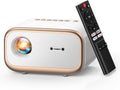Smart Projector with WiFi 6 & Bluetooth, Compatible With Netflix/YouTube/ Prime Video Apps, Auto Focus & Keystone, Full-Sealed Optical Engine, Native 1080P Projector
