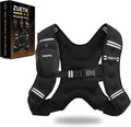 ZUETK Weighted Vest Weight Vest with Reflective Stripe, Weighted Vest for Men Women Workout Equipment for Strength Training, Running, Jogging, Fitness, Weight Loss